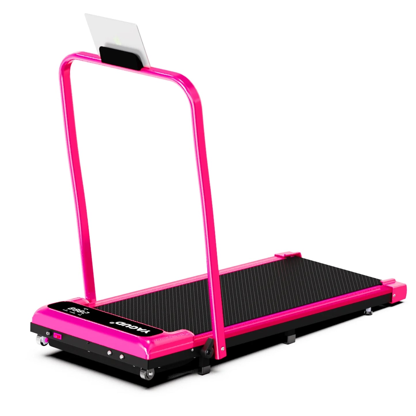 YAGUD Walking Pad – 3.8HP portable treadmill with handlebar, incline, and speeds up to 3.8 MPH.